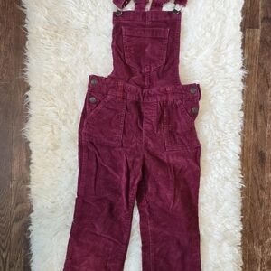 Cat & Jack Maroon Corduroy Overalls